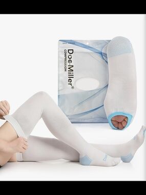 Doc Miller Compression Socks for Unisex - 15-20mmhg Thigh High 1 Pair Smal
